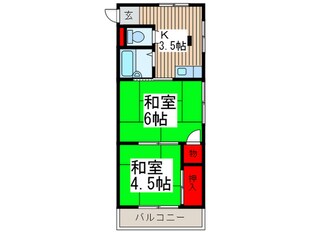 コスモスハイツの物件間取画像